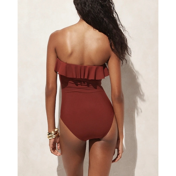 J. Crew Black Ruffle One-Piece Swimsuit - Picture 4 of 9